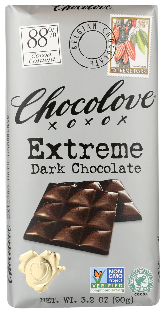 Chocolove Extreme Dark Chocolate 3.2 Oz Bar