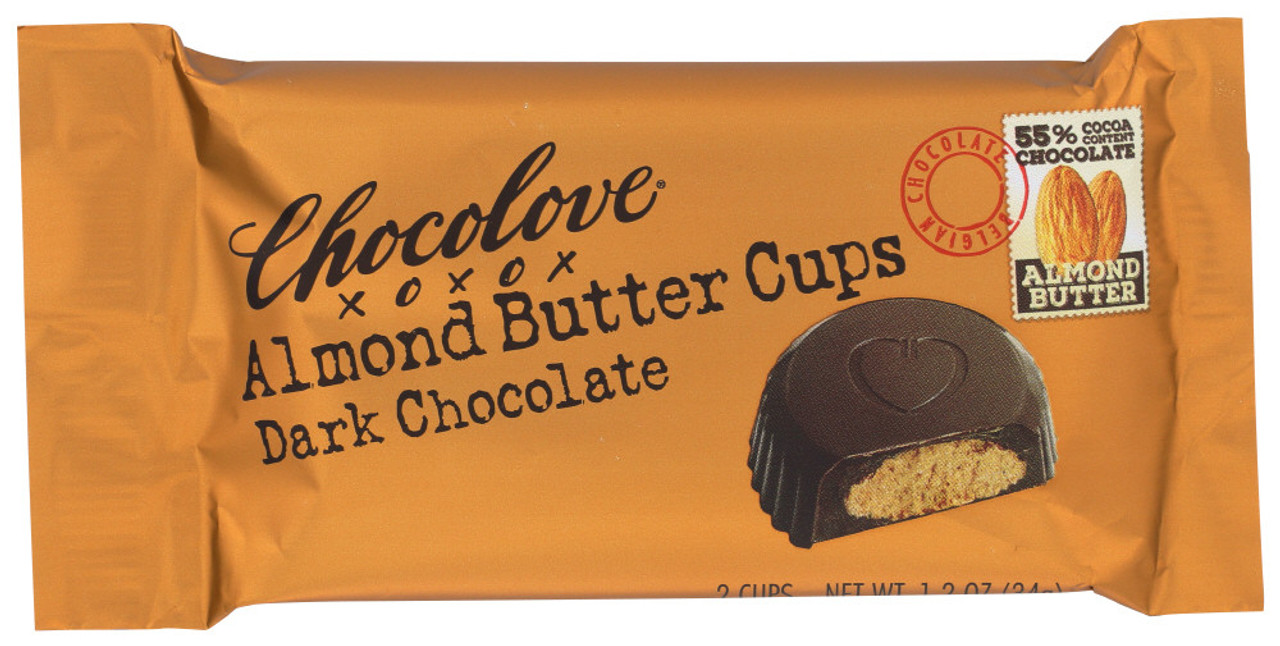 Chocolove 55% Cocoa Almond Butter Cups Dark Chocolate