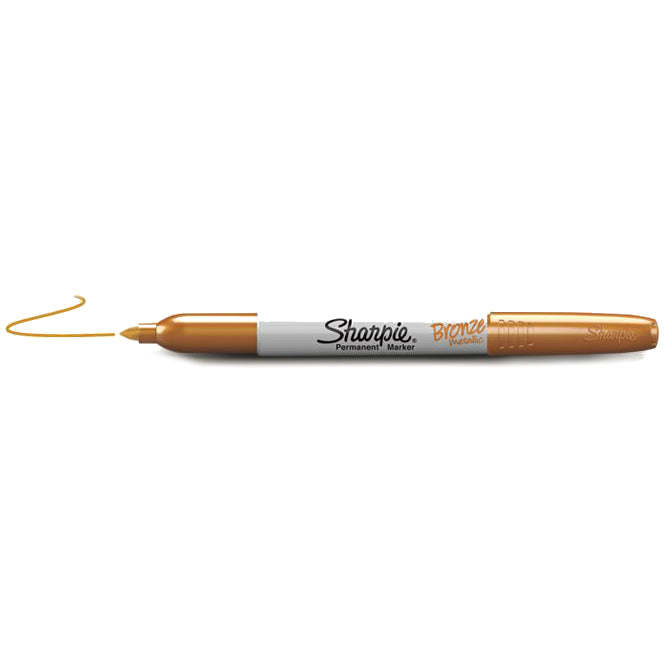 Sharpie Metallic Fine Point Permanent Markers 2/Pkg-Bronze