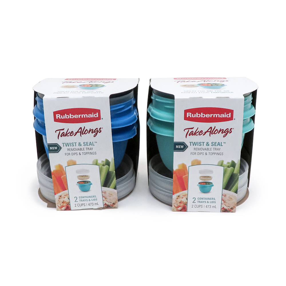 Rubbermaid Take Alongs Twist & Seal Containers, Trays & Lids