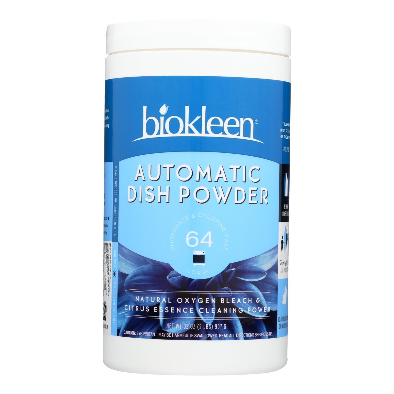 Biokleen Automatic Dish Powder With Natural Oxygen Bleach - 32 Oz