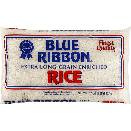 Blue Ribbon Extra Long Grain Enriched Rice 32 Oz. Bag