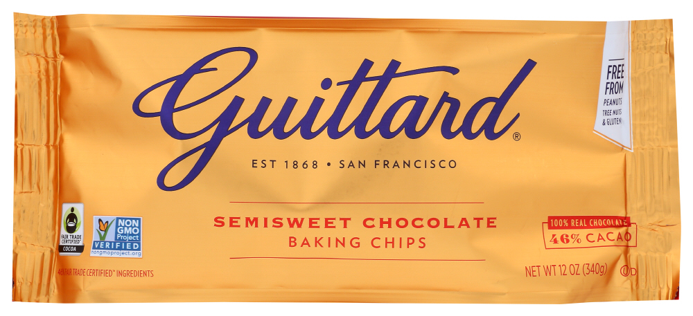 Guittard Semisweet Chocolate, 46% Cacao Baking Chips - 12 Oz