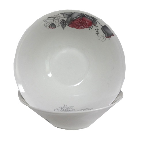 Bowl 9in W-Flower Design-whole