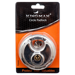 Kingman Diskus Padlock 70mm W/ Iron Core X