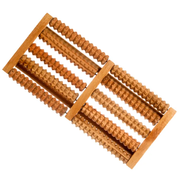 Unbranded/Generic Foot Massager 5 Wooden Rollers #601455