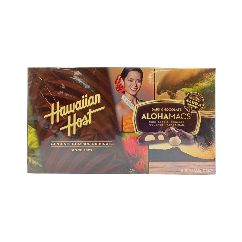 Hawaiian Host Alohamacs Macadamia Nuts, Dark Chocolate