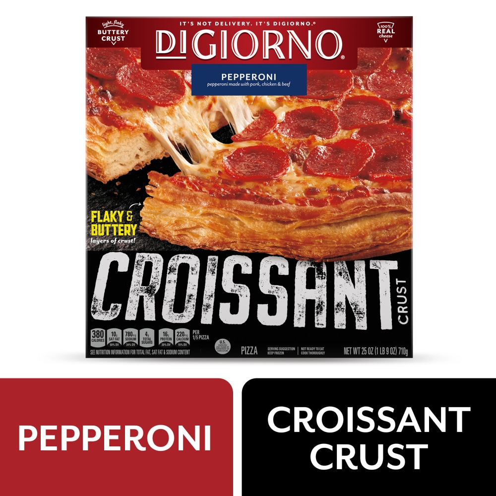 DiGiorno Pepperoni Frozen Pizza With Croissant Crust - 25oz