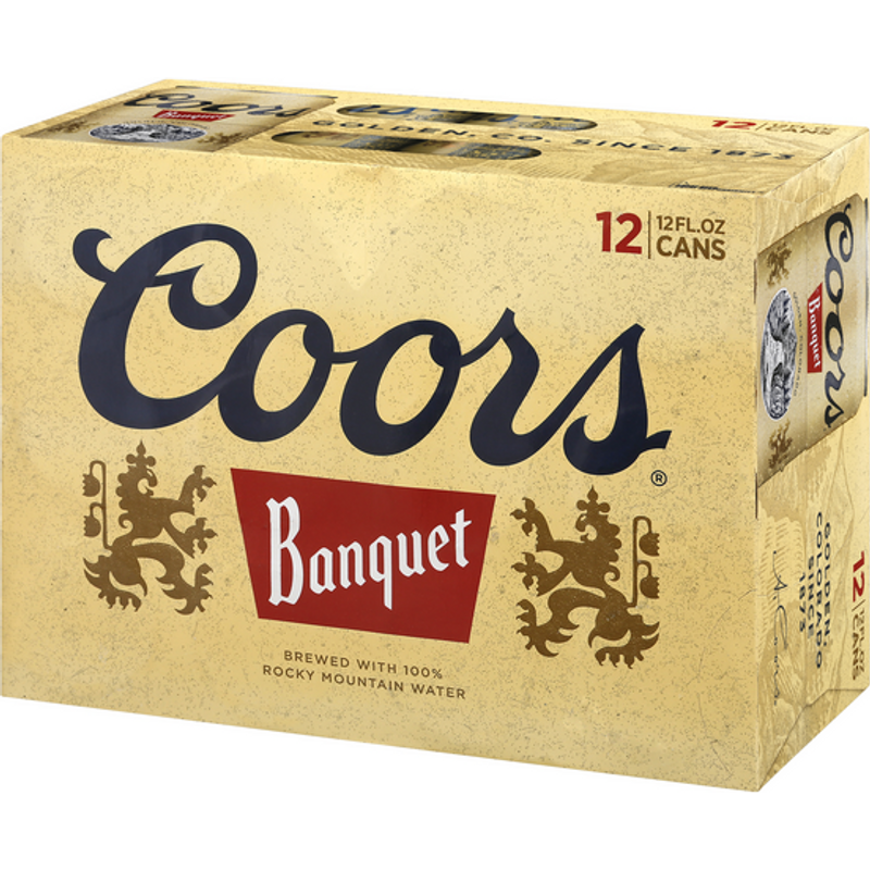Coors Banquet Lager Beer, 5% ABV, 12-pack, 12-oz Beer Cans
