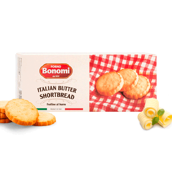 Italian Butter Shortbread Round Biscuits