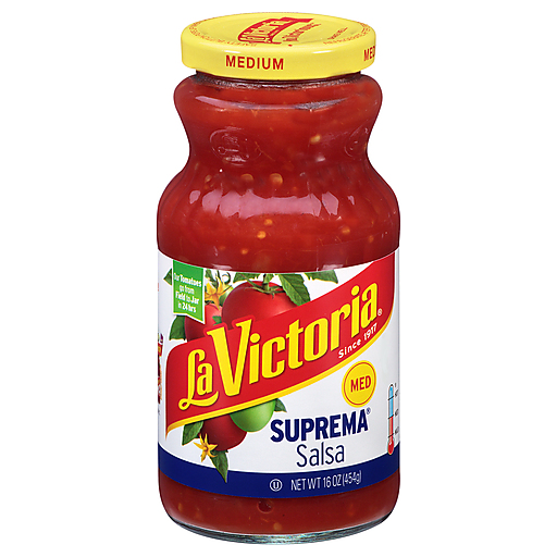 La Victoria Medium Suprema Salsa 16 Oz. Jar