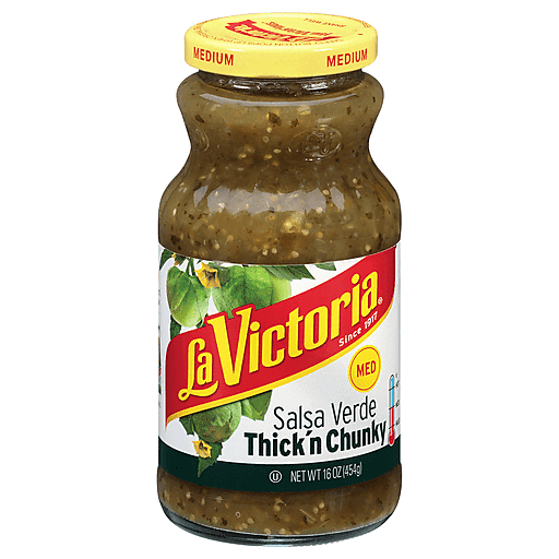 La Victoria Thick 'n Chunky Medium Salsa Verde - 16oz
