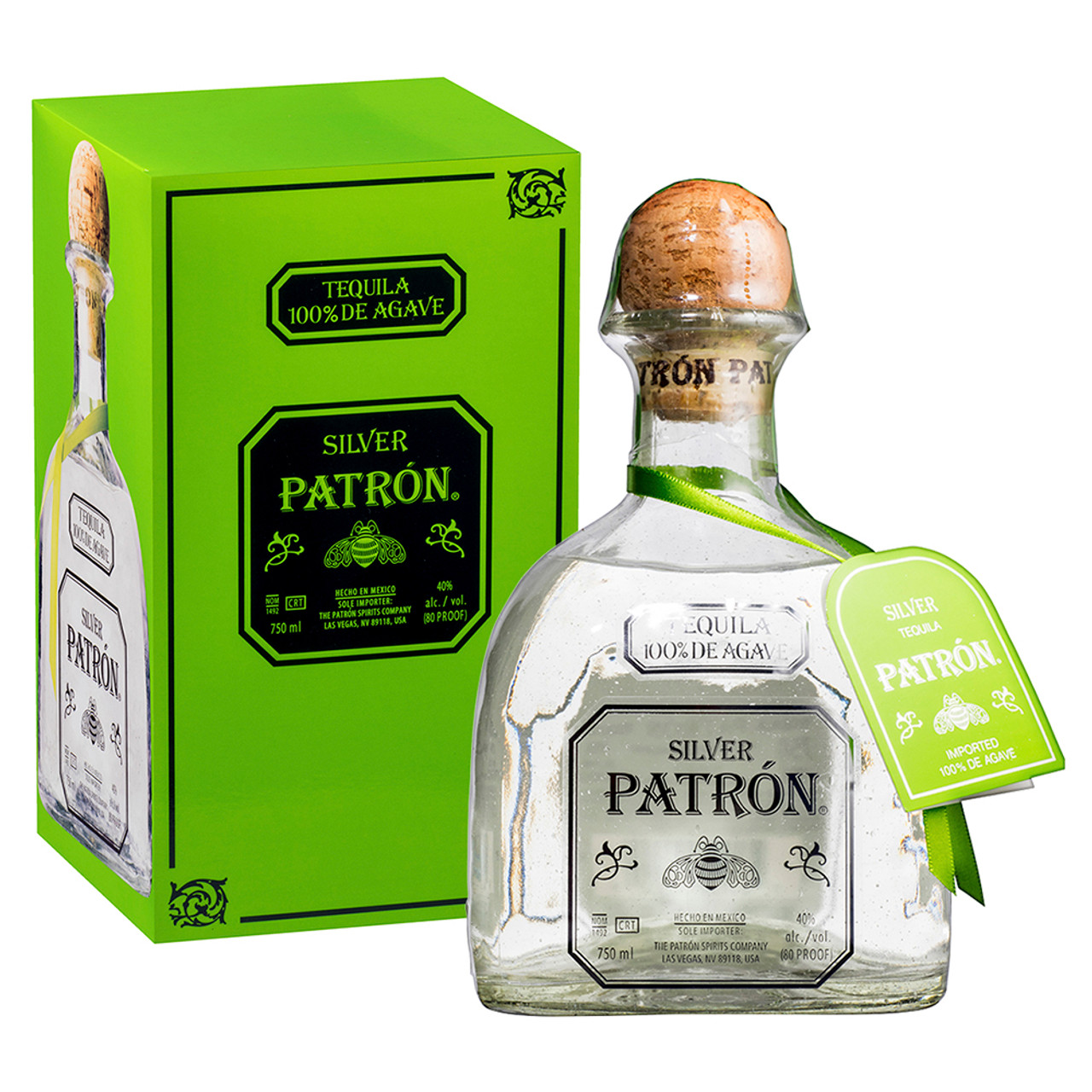 Patron Tequila, 100% Agave, Silver 750 Ml