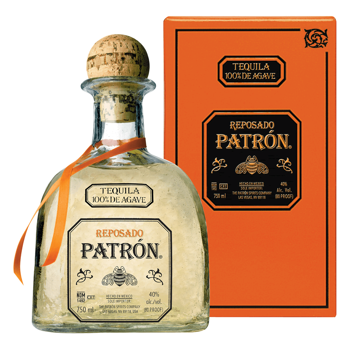 Patron Patrón Reposado Tequila 750mL Glass Bottle