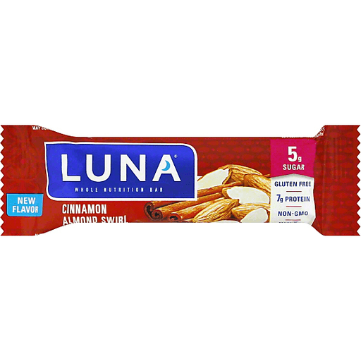 Luna Nutrition Bar, Whole, Cinnamon Almond Swirl