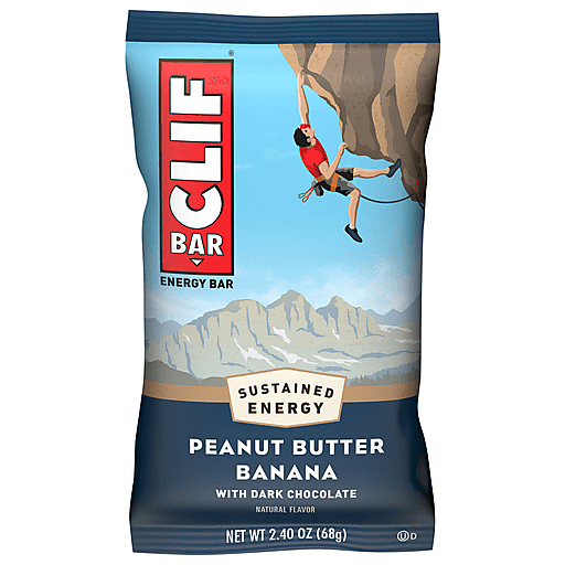 Clif Energy Bar, Peanut Butter Banana Dark Chocolate, 2.4 Oz