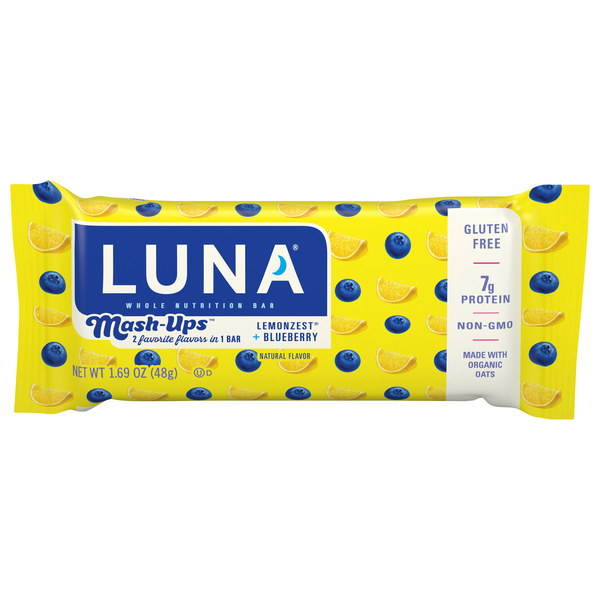 Luna Lemon Zest & Blueberry Mash-up Whole Nutrition Bar