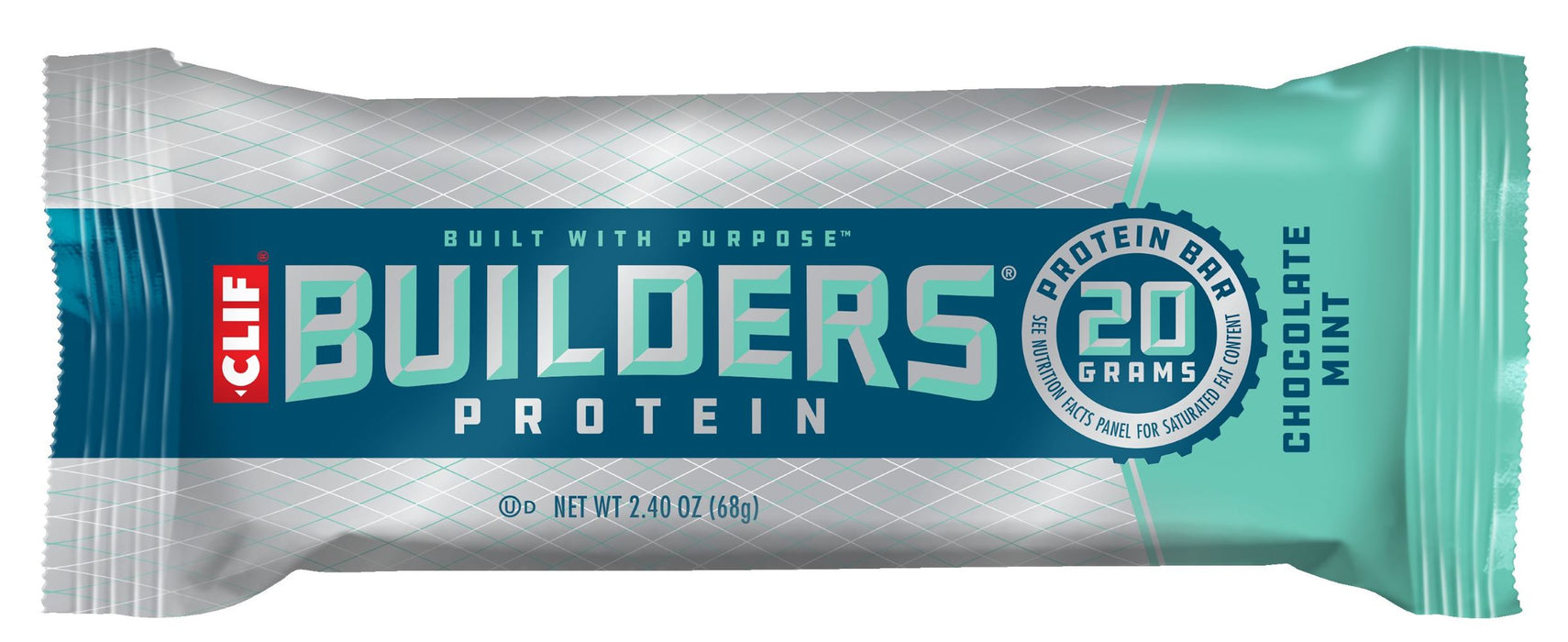 Clif Builders Protein Bar, Chocolate Mint 2.4 Oz