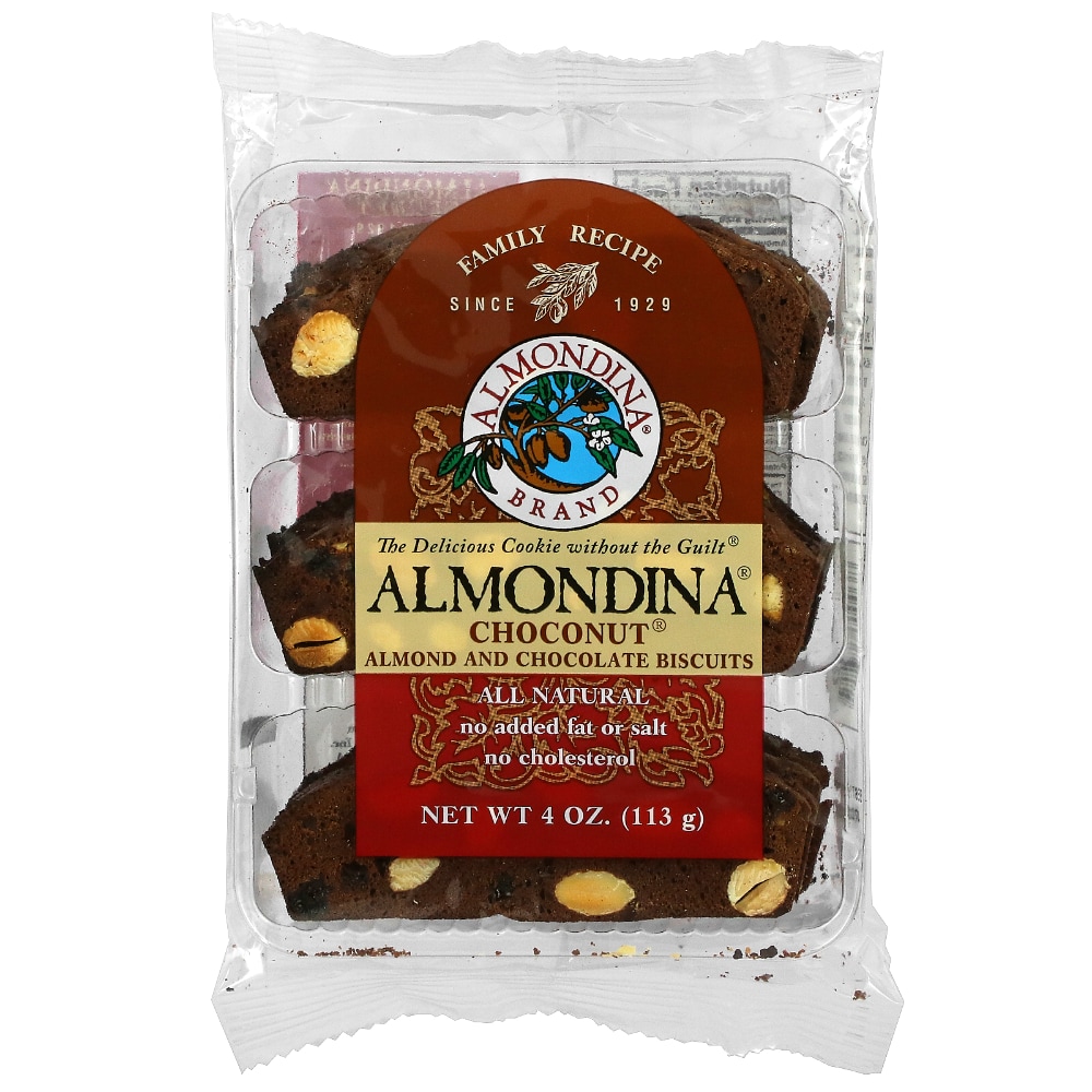 Almondina Choconut, Almond And Chocolate Biscuits, 4 Oz (113 G)