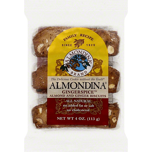 Almondina Biscuits Almond & Ginger — 4 Oz