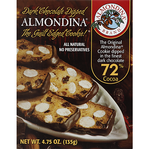 Almondina Cookie Drk Choc Dipped, 4.75 Oz