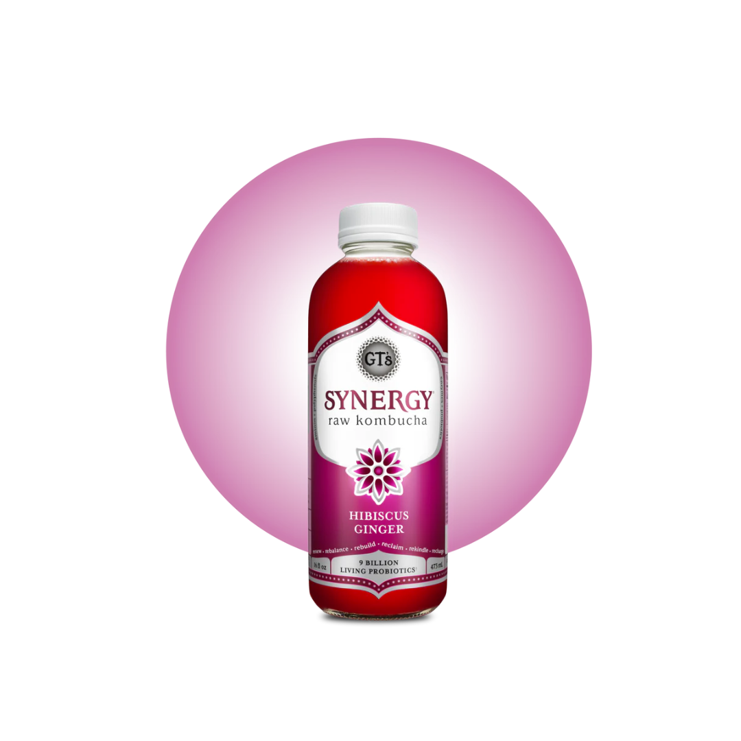 GT's Enlightened Organic & Raw Kombucha Hibiscus Ginger