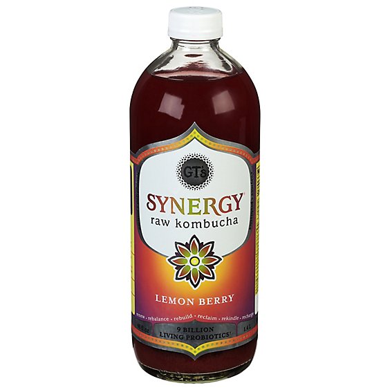 GT's Synergy Organic Lemon Berry - 48 Fl. Oz