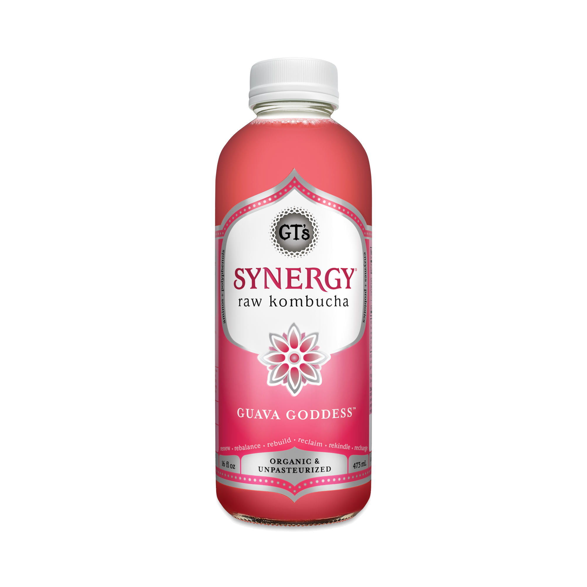 GT's Synergy Organic & Raw Enlightened Drink Guava Goddess