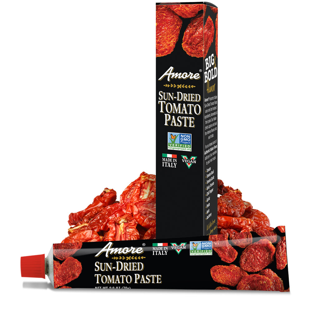 Amore Sun Dried Tomato Paste 2.8 Oz Tube - 12ct Case