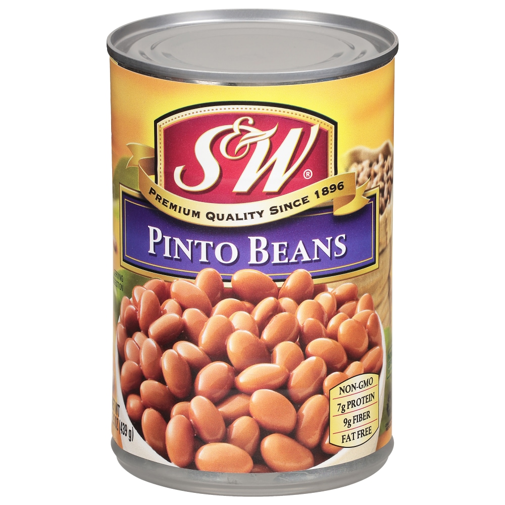 S&W Pinto Beans 15.5 Oz. Can