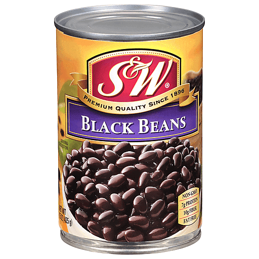 S&W Â Black Beans 15 Oz. Can