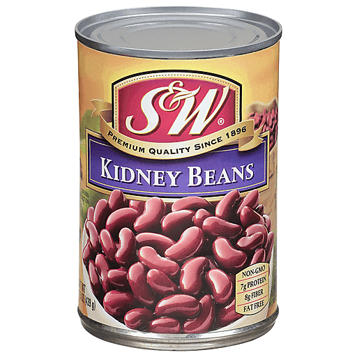 S&W Dark Red Kidney Beans, 15.5 Oz Can