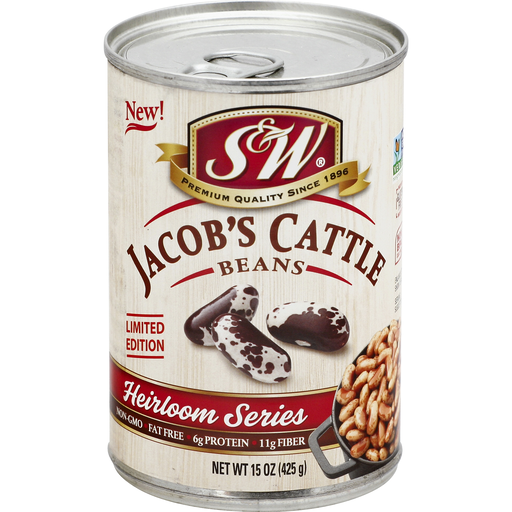 S & W Beans, Jacob's Cattle, Heirloom Series