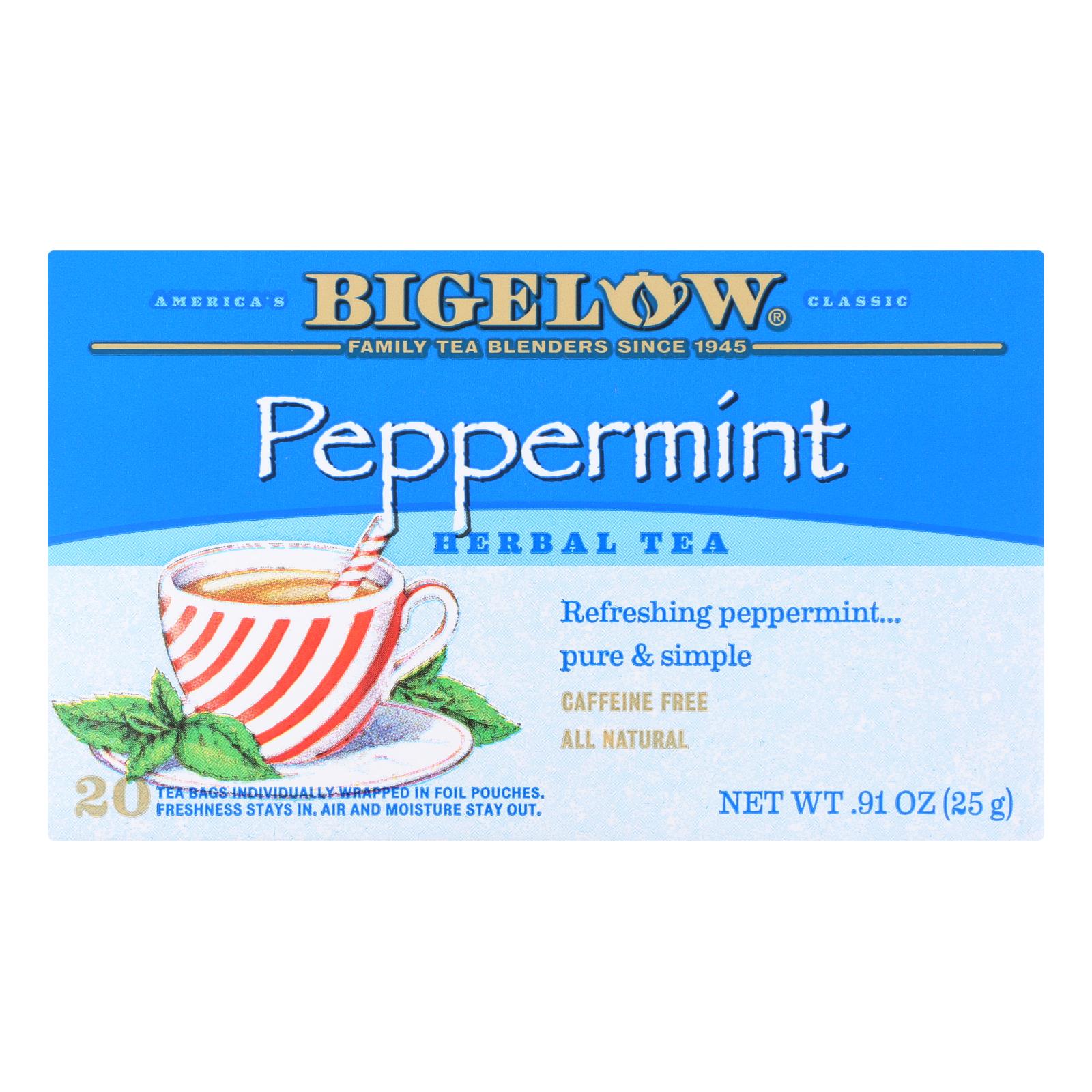 Bigelow Herbal Tea, Peppermint, Tea Bags