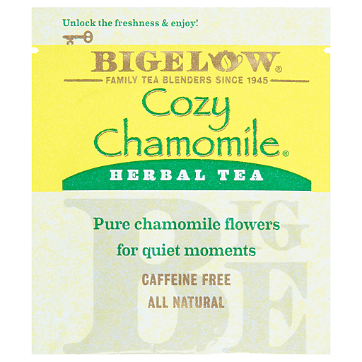 Bigelow Herbal Tea, Caffeine Free, Cozy Chamomile, Tea Bags