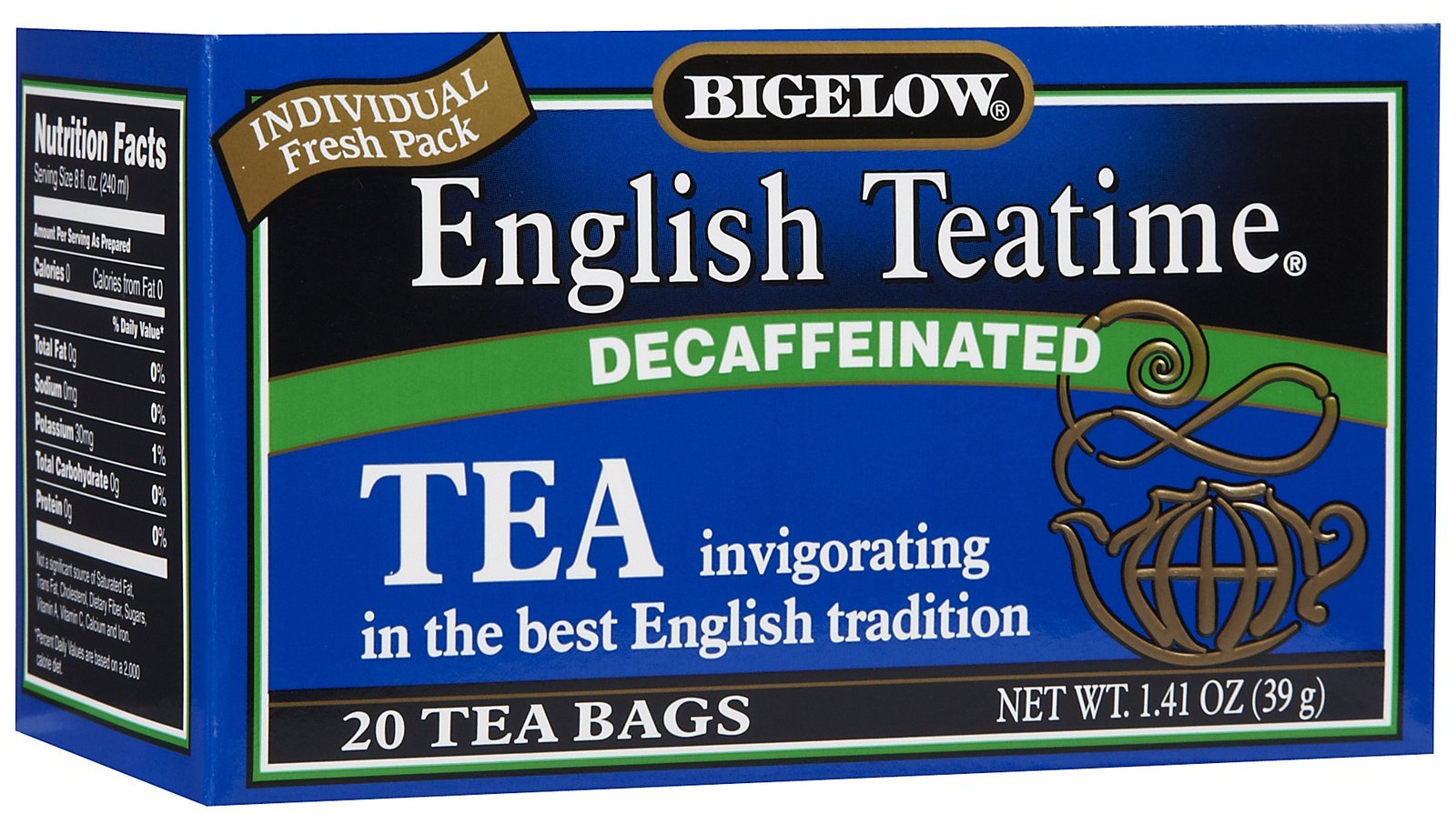 Bigelow English Teatime Black Tea - Case Of 6 - 20 Bags