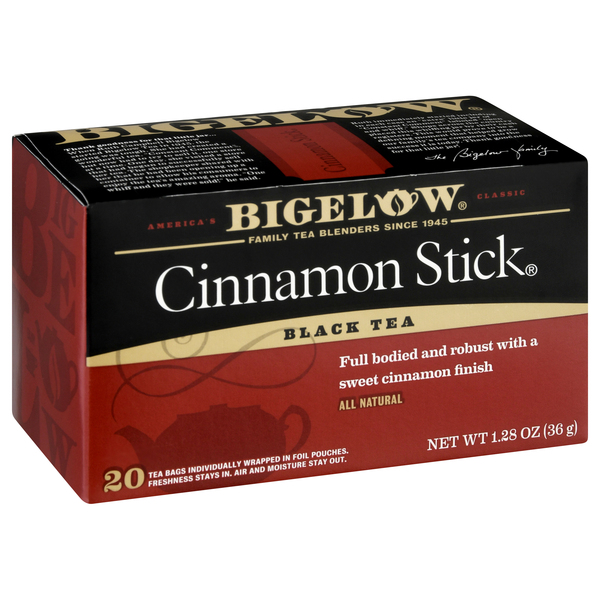 Bigelow Cinnamon Stick Black Tea Bags 20-Count Boxes
