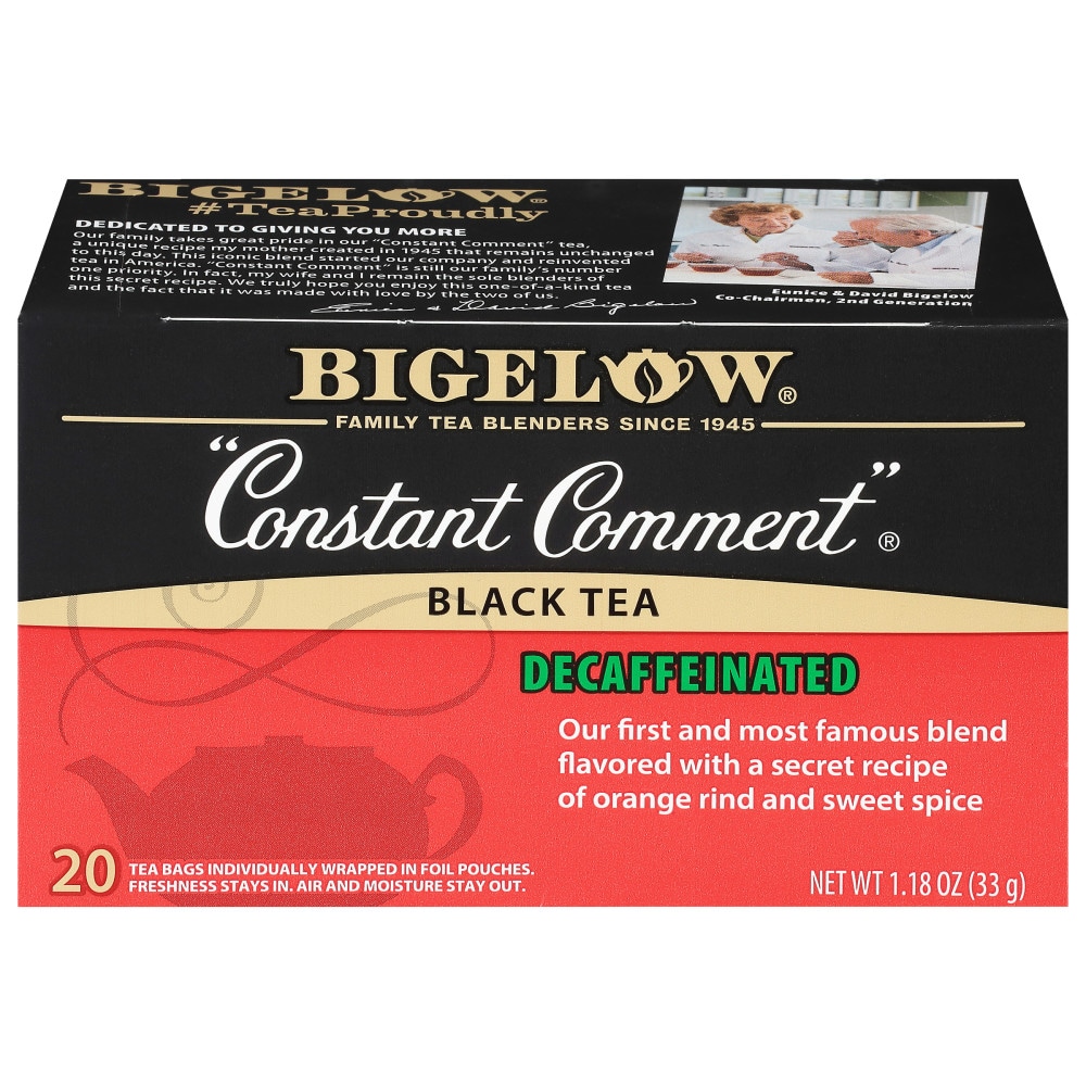 Bigelow Decaffeinated Constant Comment Black Tea 20 Bags