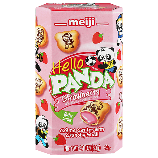 Hello Panda Bite Size Strawberry Cookies 2.1 Oz