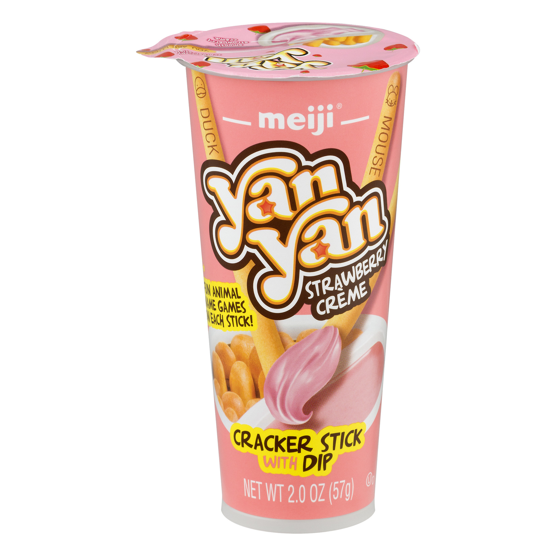 Meiji Strawberry Creme Cracker Stick With Dip - 2 Oz