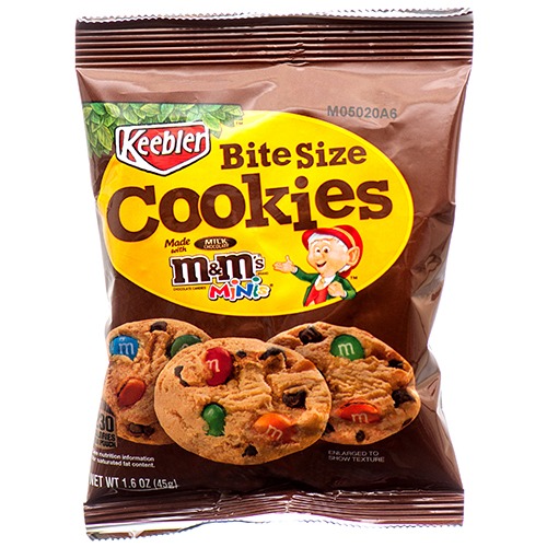 M & M Bite Size Cookies 1.8 Oz