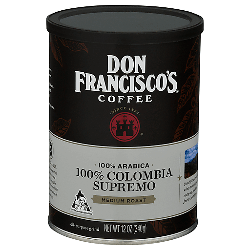 Don Francisco's 100% Colombia Supremo Medium Roast Ground Coffee - 12oz