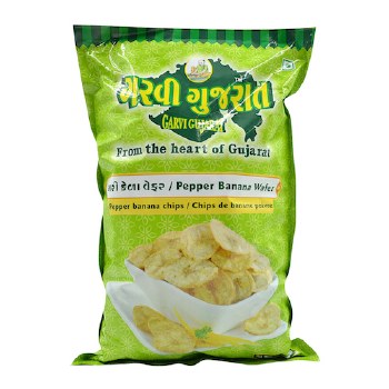 Garvi Gujarat Banana Wafer Black Pepper 2lb