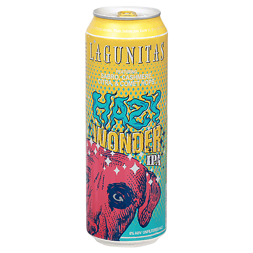 Lagunitas Hazy Wonder IPA Beer 19.2 Fl Oz Can