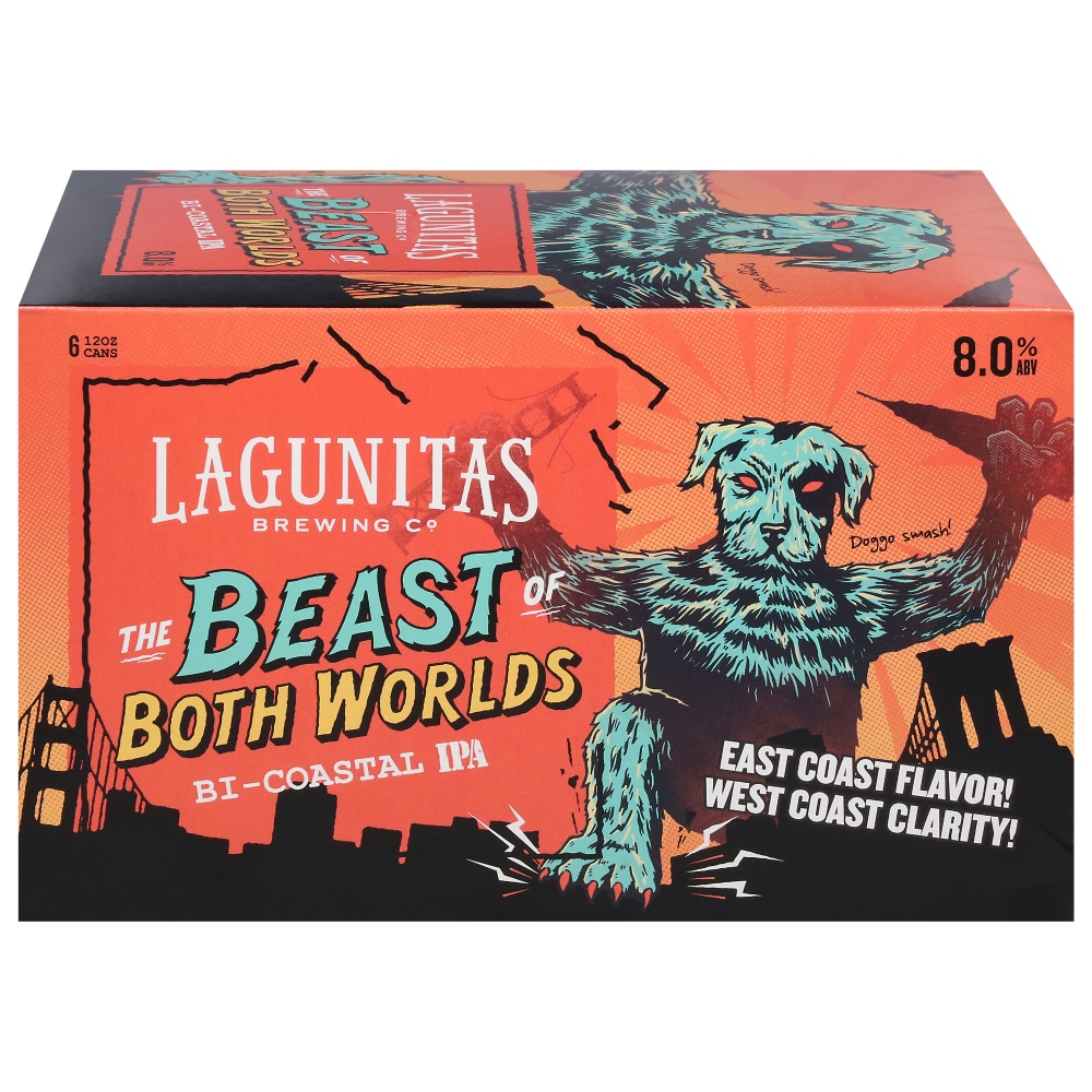 Lagunitas The Beast Of Both Worlds Bi-coastal IPA 6PK 12OZ C