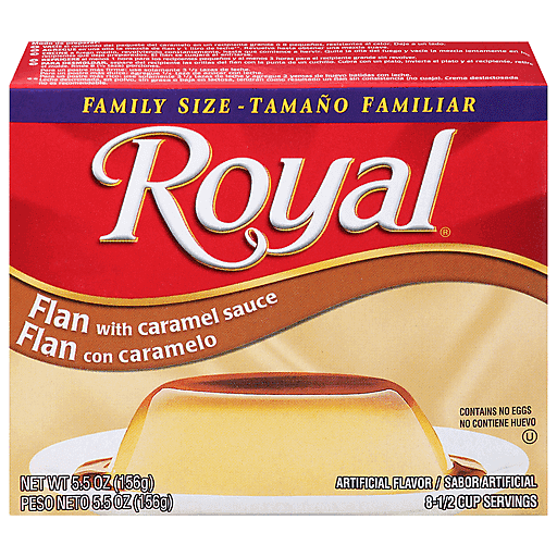 Royal Flan, With Caramel Sauce, Family Size 5.5 Oz