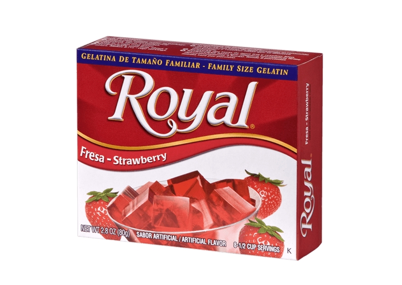Royal Gelatin, Strawberry, Family Size 2.82 Oz
