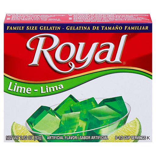 Royal Family Size Lime Gelatin 2.82 Oz