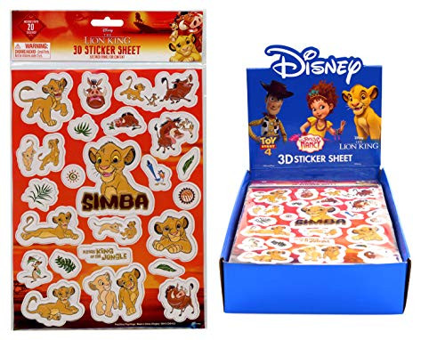 LION KING Jumbo Stickers Extra Large Raised Stickers