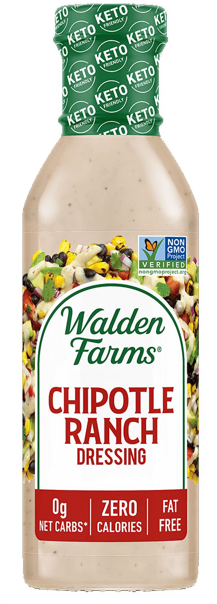 Walden Farms Calorie Free Salad Dressing, Chipotle Ranch, 12 Oz